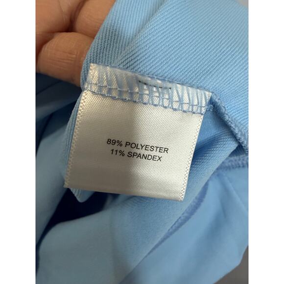 Peter Millar Men's Cottage Blue Perth Performance Golf Quarter-Zip Pullover Sz L - Picture 11 of 12